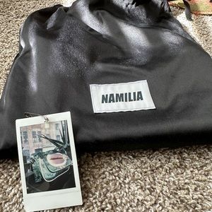 Namilia P*ssy Handbag with latex vulva and pearl detail